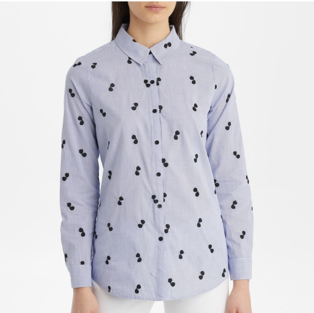 Karl Lagerfeld button up with sunglasses
